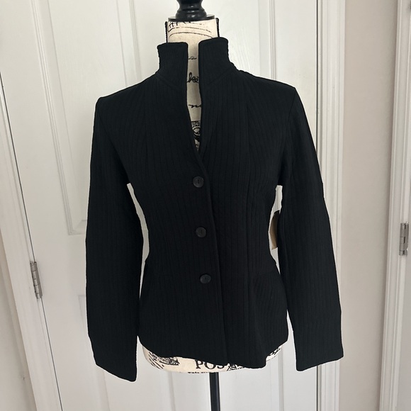Coldwater Creek Elegant Black Women's Sweater Jacket - Picture 1 of 10
